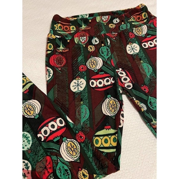 LuLaRoe Christmas Holiday‎ Ornament Leggings OSFM - Picture 2 of 4